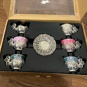 Alisveristime Turkish Greek Arabic Coffee Espresso Cup Saucer Porcelain Set